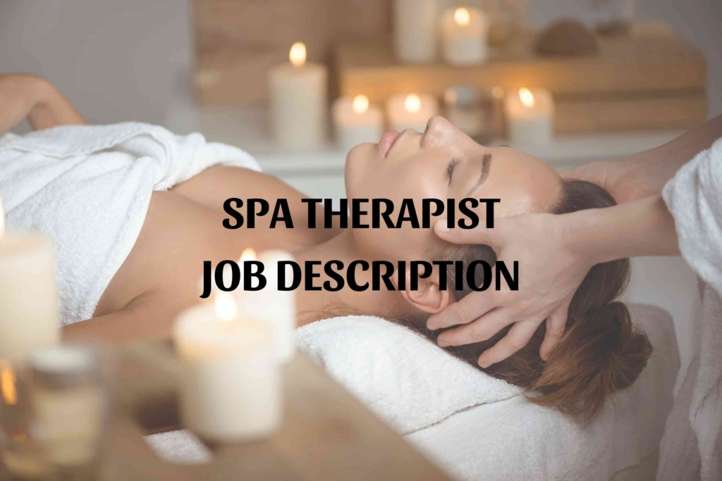 Spa Therapist job description template